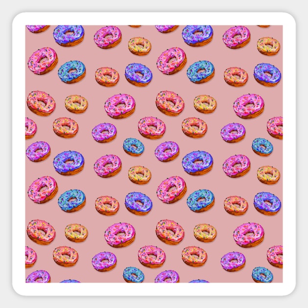 Donut pattern 2.0 Sticker by karinelizabeth